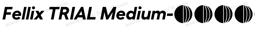 Fellix TRIAL Medium字体转换